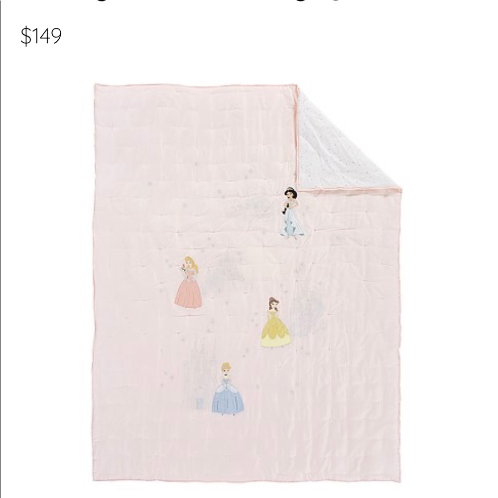 Pottery barn kids princess crib quilt